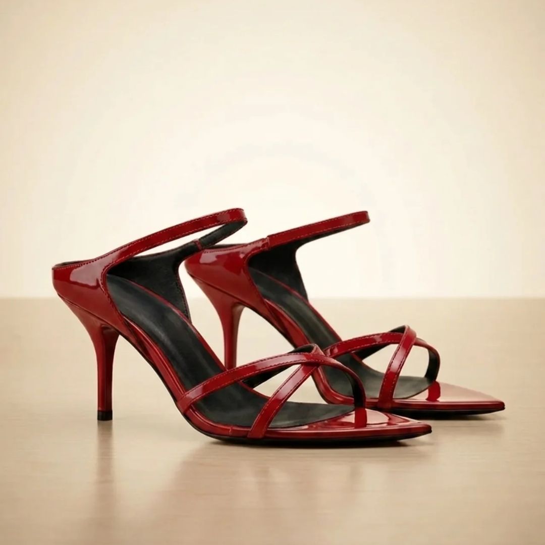 Fire Step red stiletto by Ozzaro