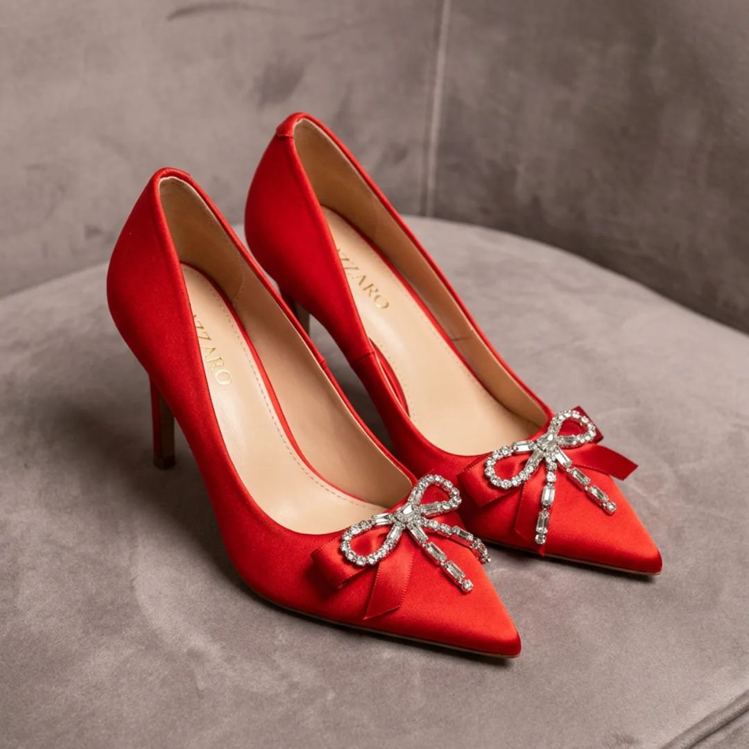 Rang Rani red bridal heel by Ozzaro