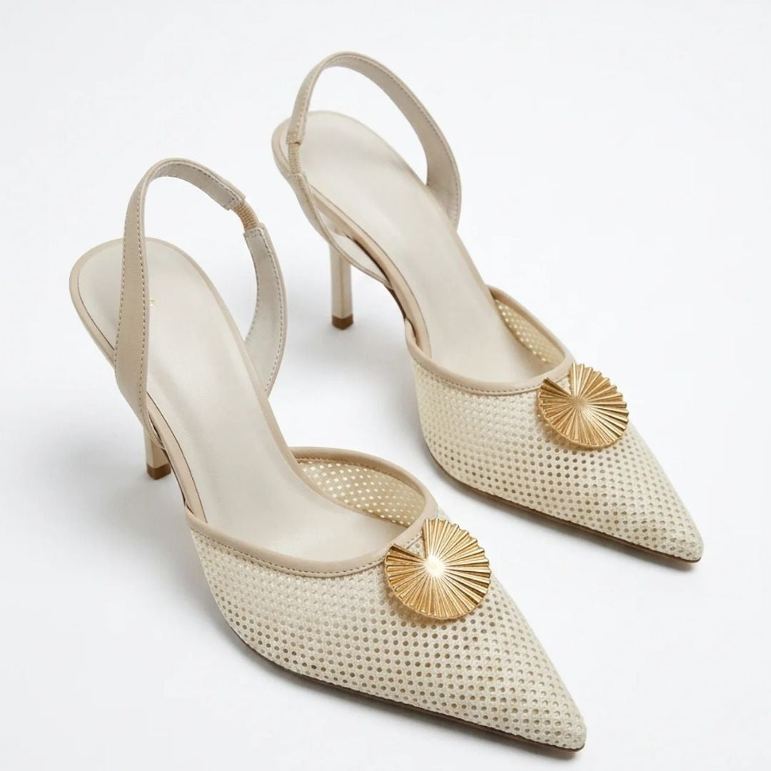 Soft Shell ivory heel by Ozzaro