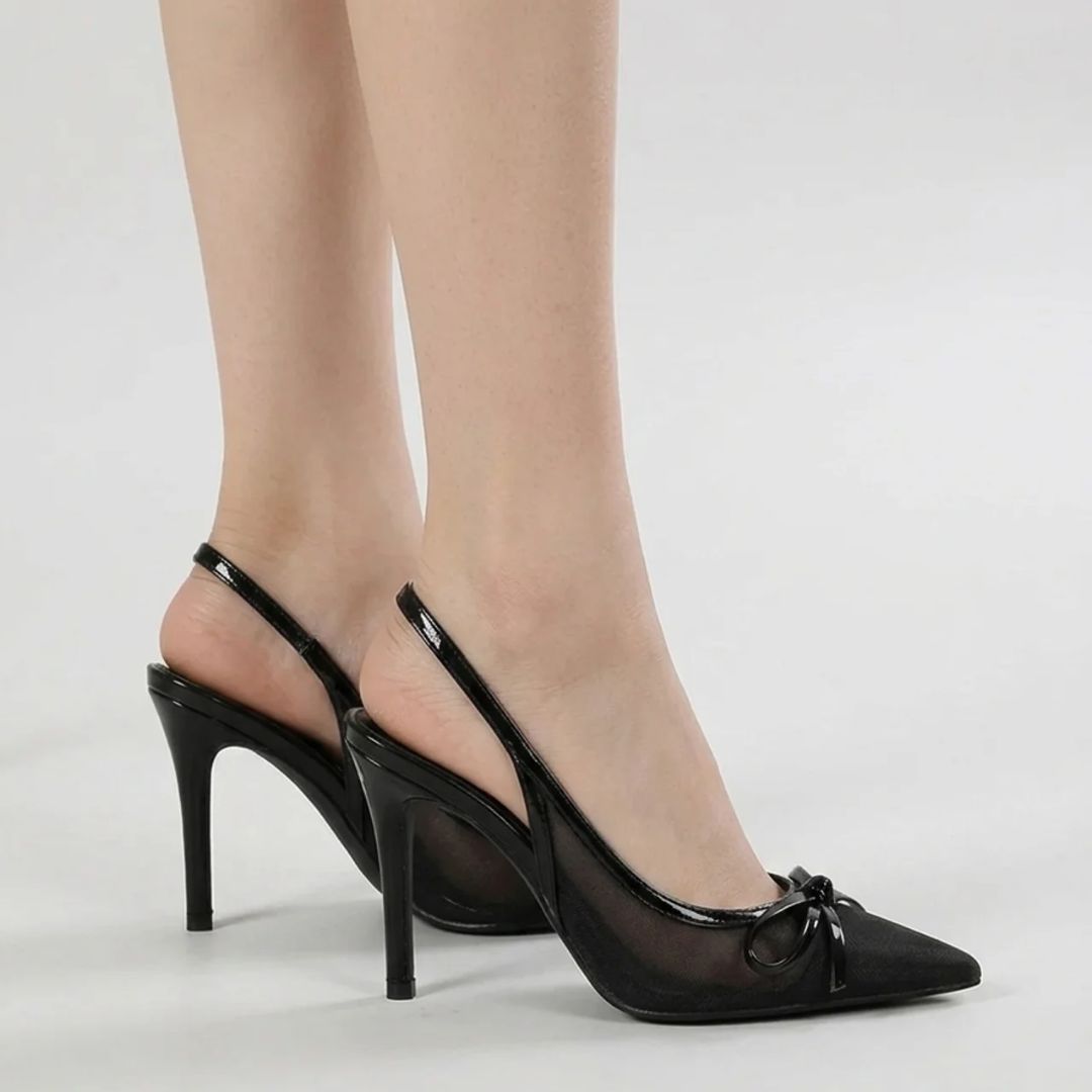 Lace Vibe - Black Party Heel