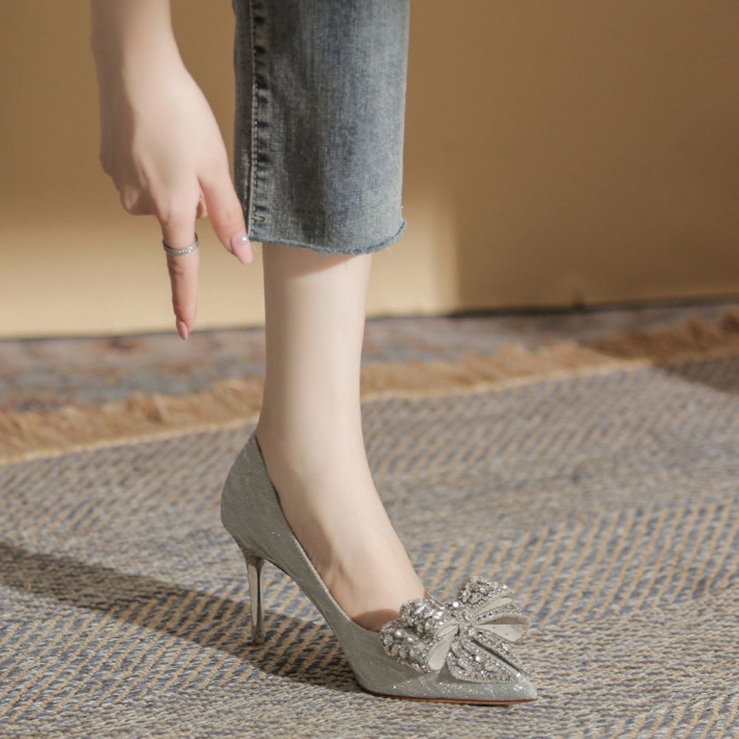 Shehzadi — Silver Bridal & Wedding Heels | Ozzaro