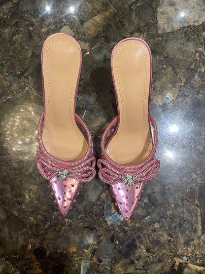 Rhinestone mules