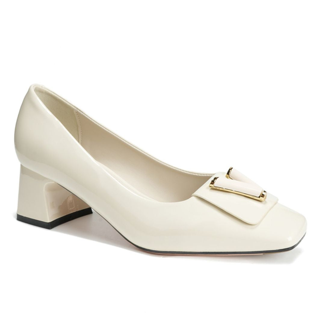 Pure Poise — Ivory Office & Corporate Formal Heels | Ozzaro