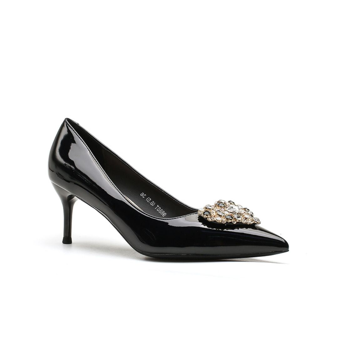 Swag — Black Party & Formal Heels | Ozzaro