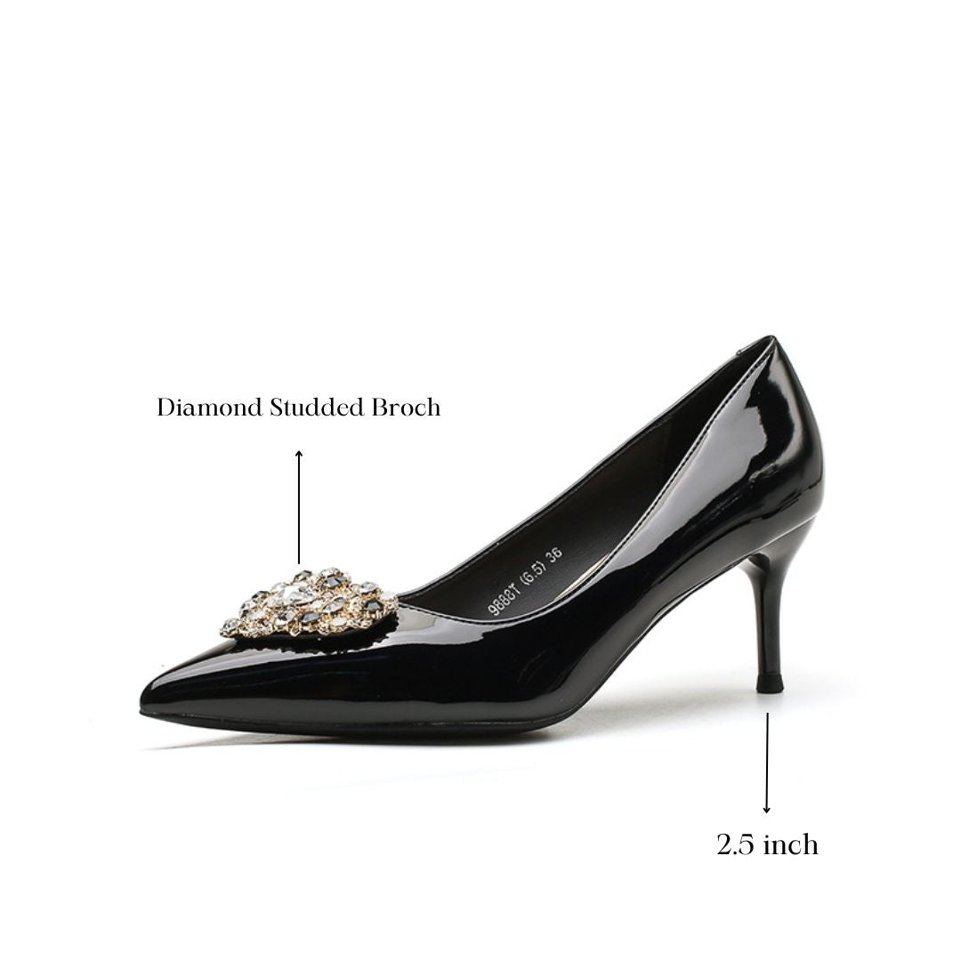 Swag — Black Party & Formal Heels | Ozzaro