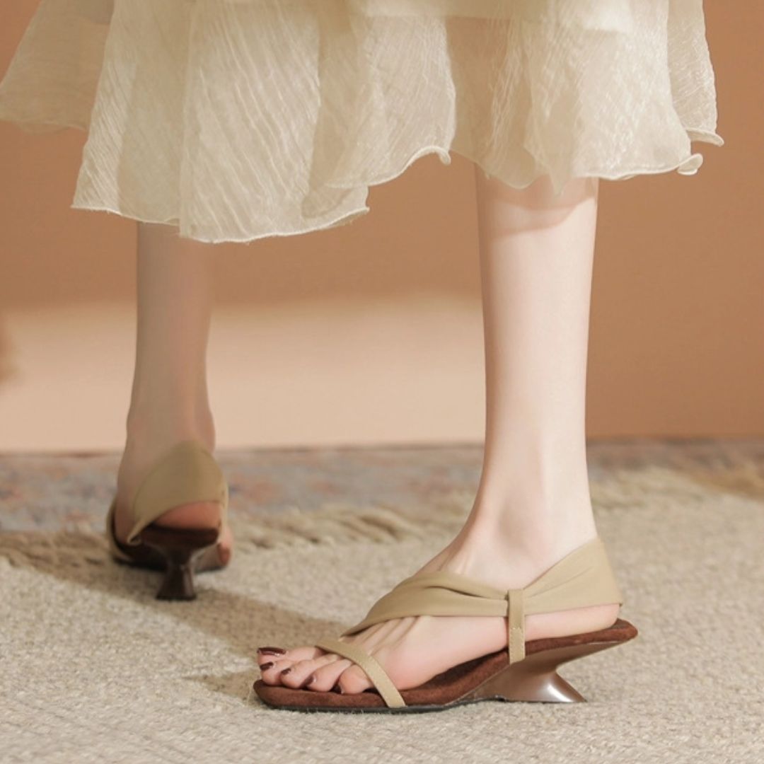 Chairwoman's Choice beige heels sole view