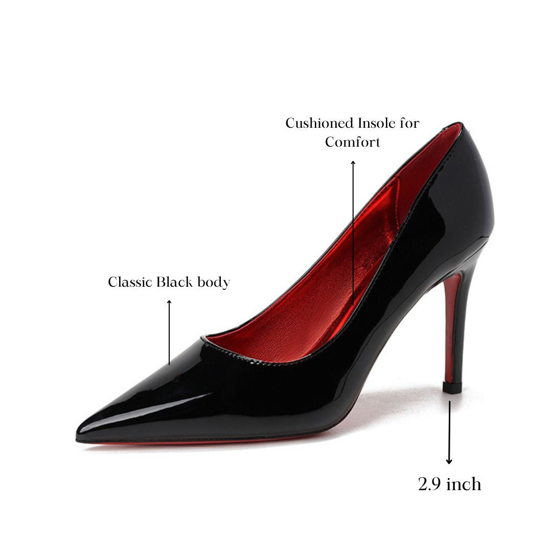 Black Red Bottom Party/Office Heel