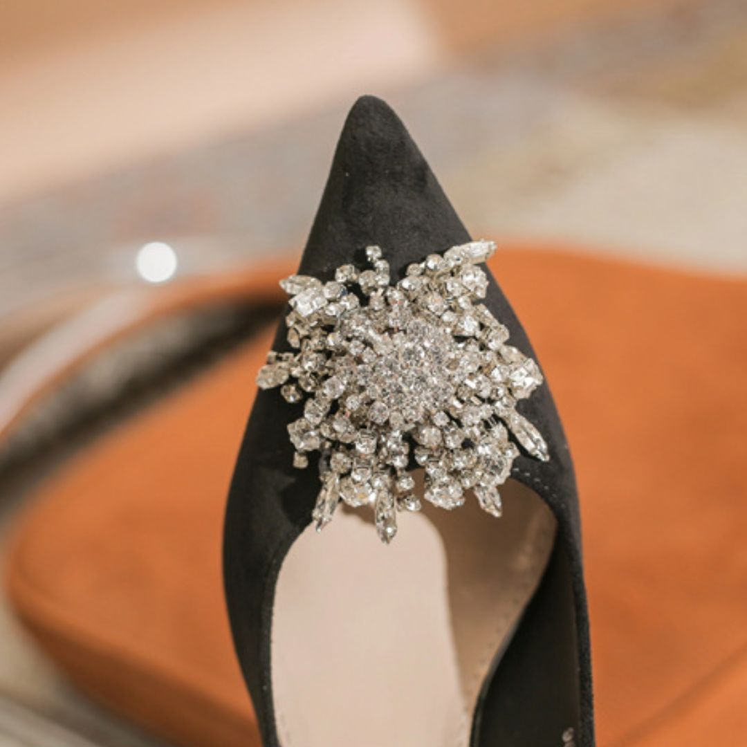 Noir Spark — Party & Cocktail Evening Heels  | Ozzaro