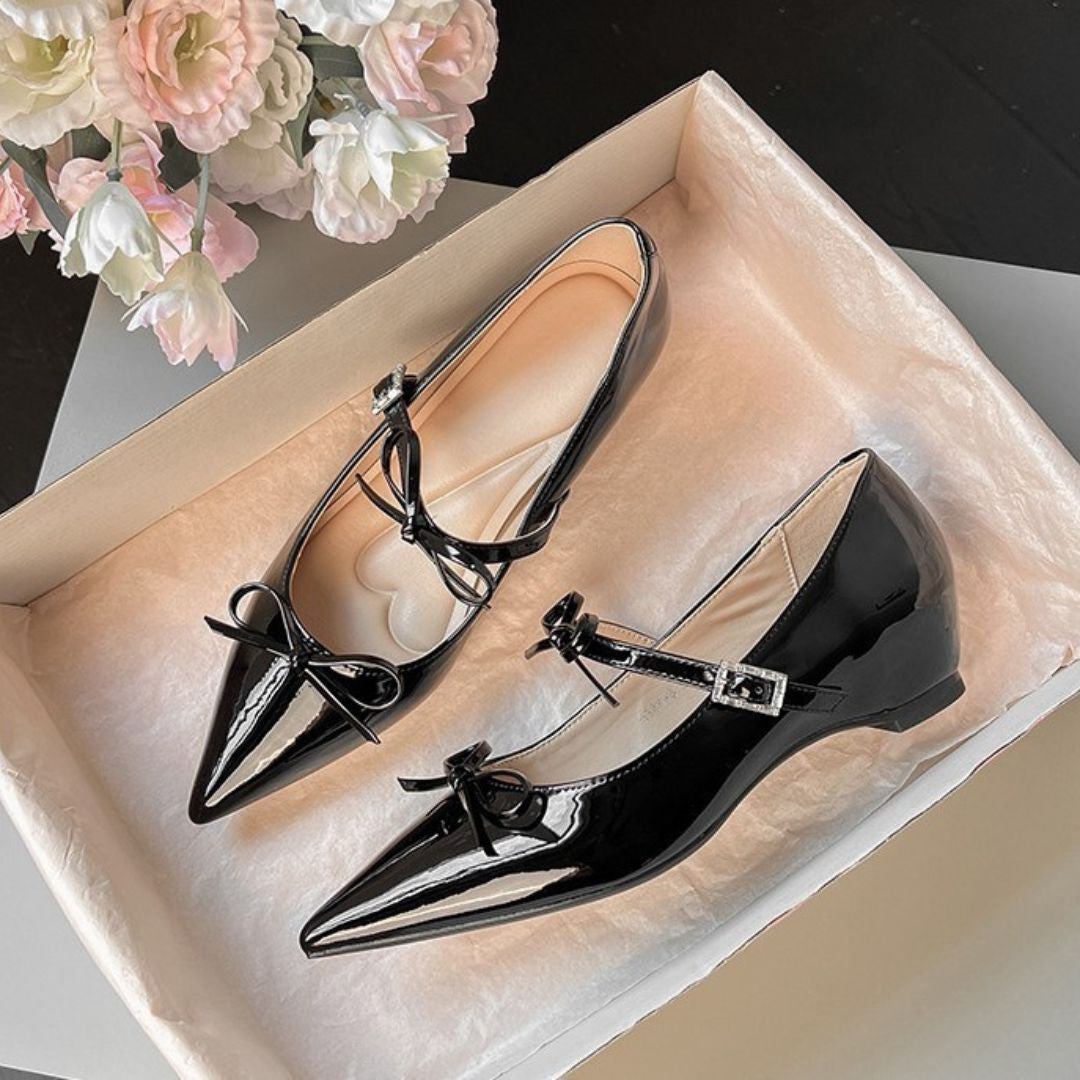 Black Low heel Pump