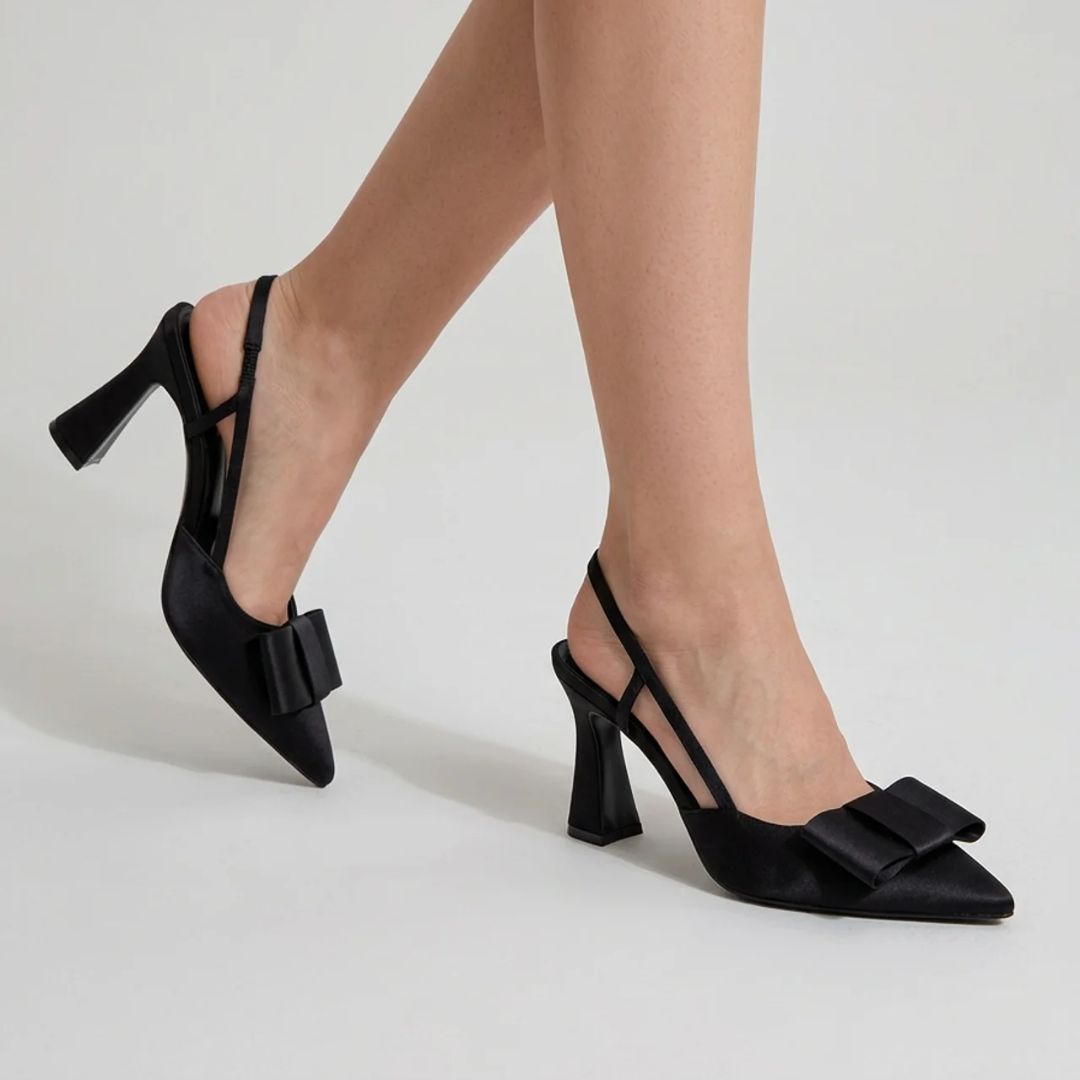 Bow Protocol - Black Block Party Heel