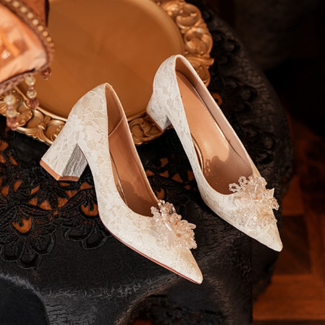 Phulkari — Golden Bridal & Wedding Heels | Ozzaro