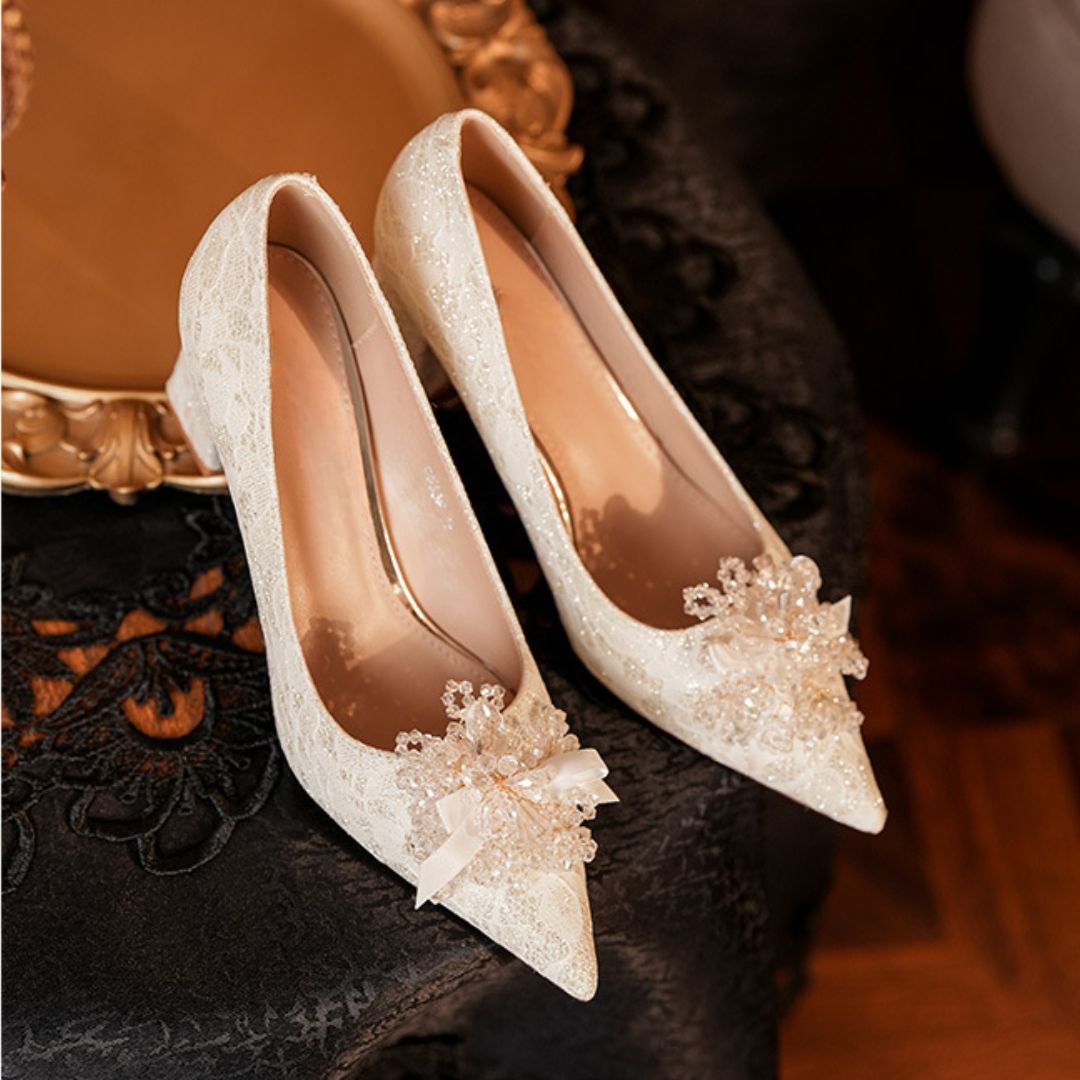 Phulkari — Golden Bridal & Wedding Heels | Ozzaro