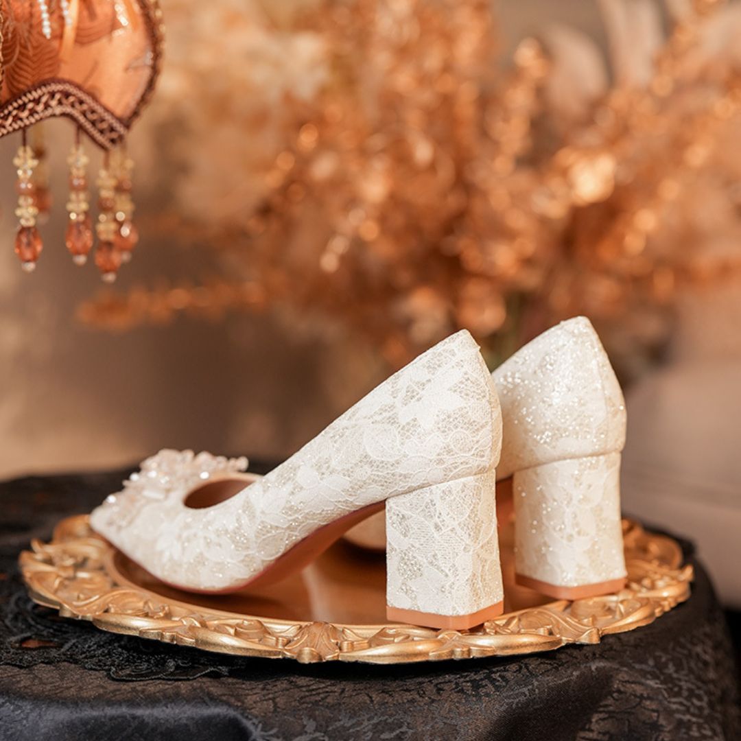 Phulkari — Golden Bridal & Wedding Heels | Ozzaro