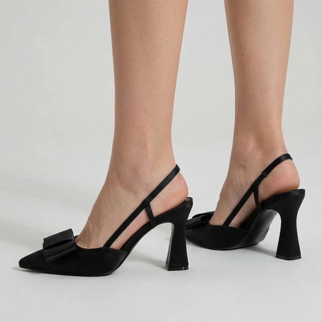 Bow Protocol - Black Block Party Heel