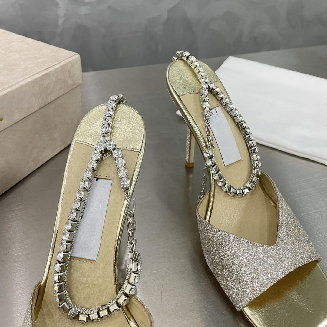 Crystal Link Heels