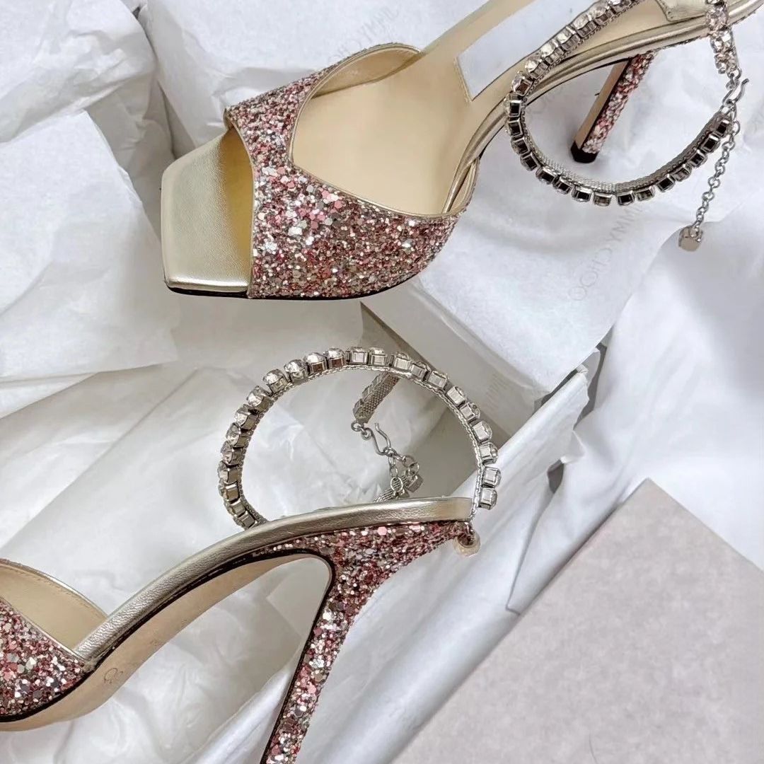 Crystal Link Heels