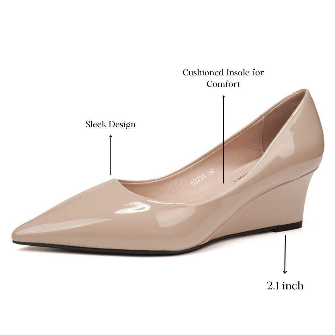 Nude Blush Wedge