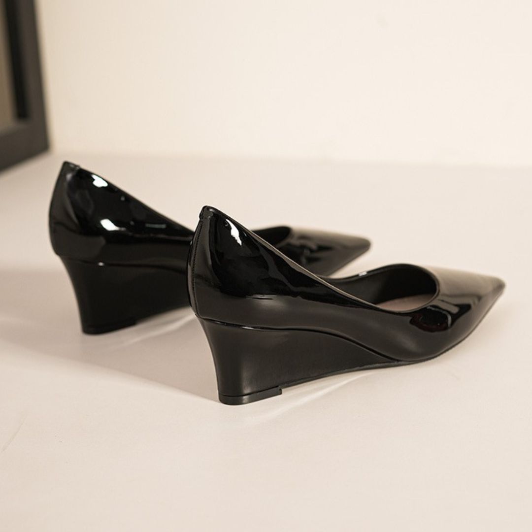 Black Wedge heel