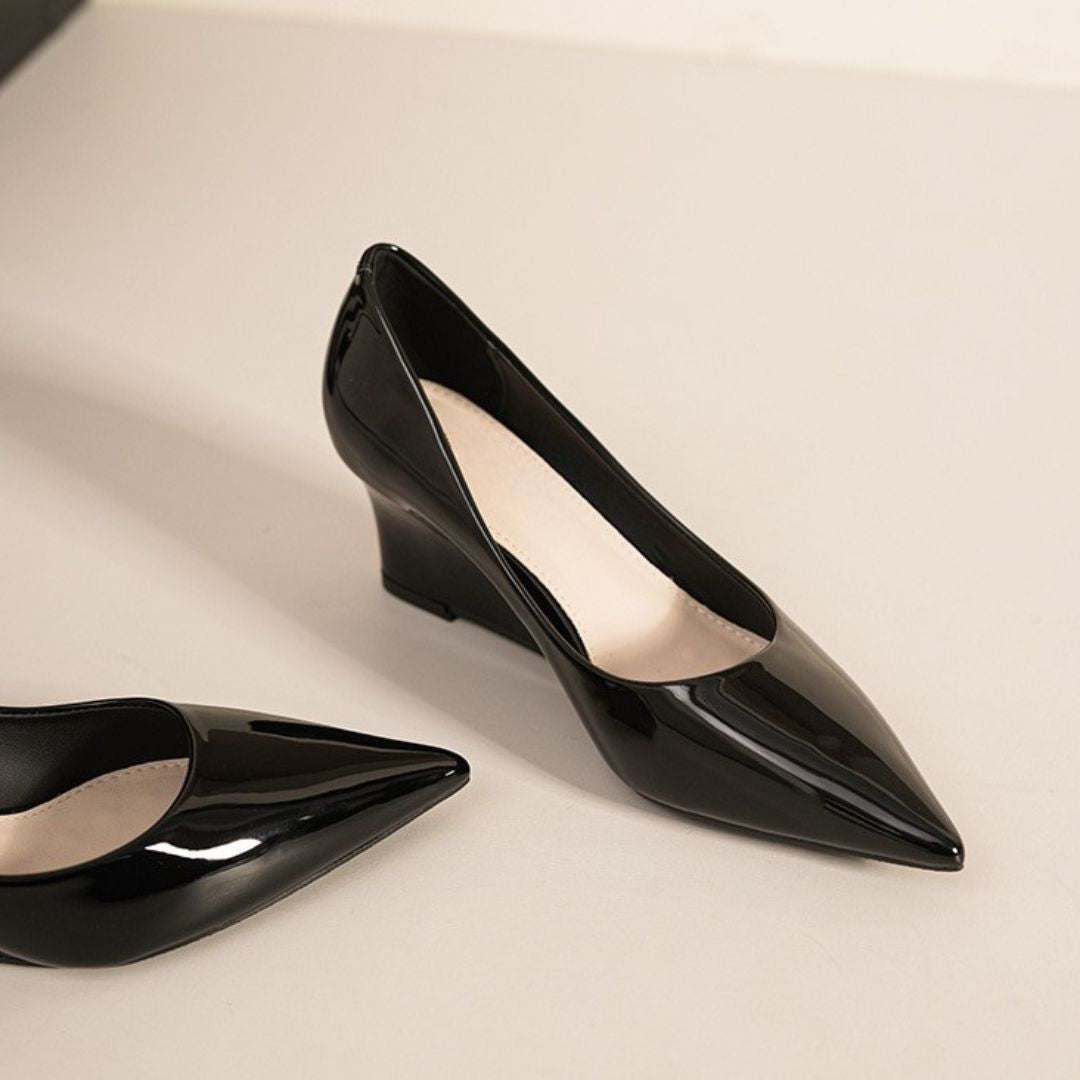 Black Wedge heel