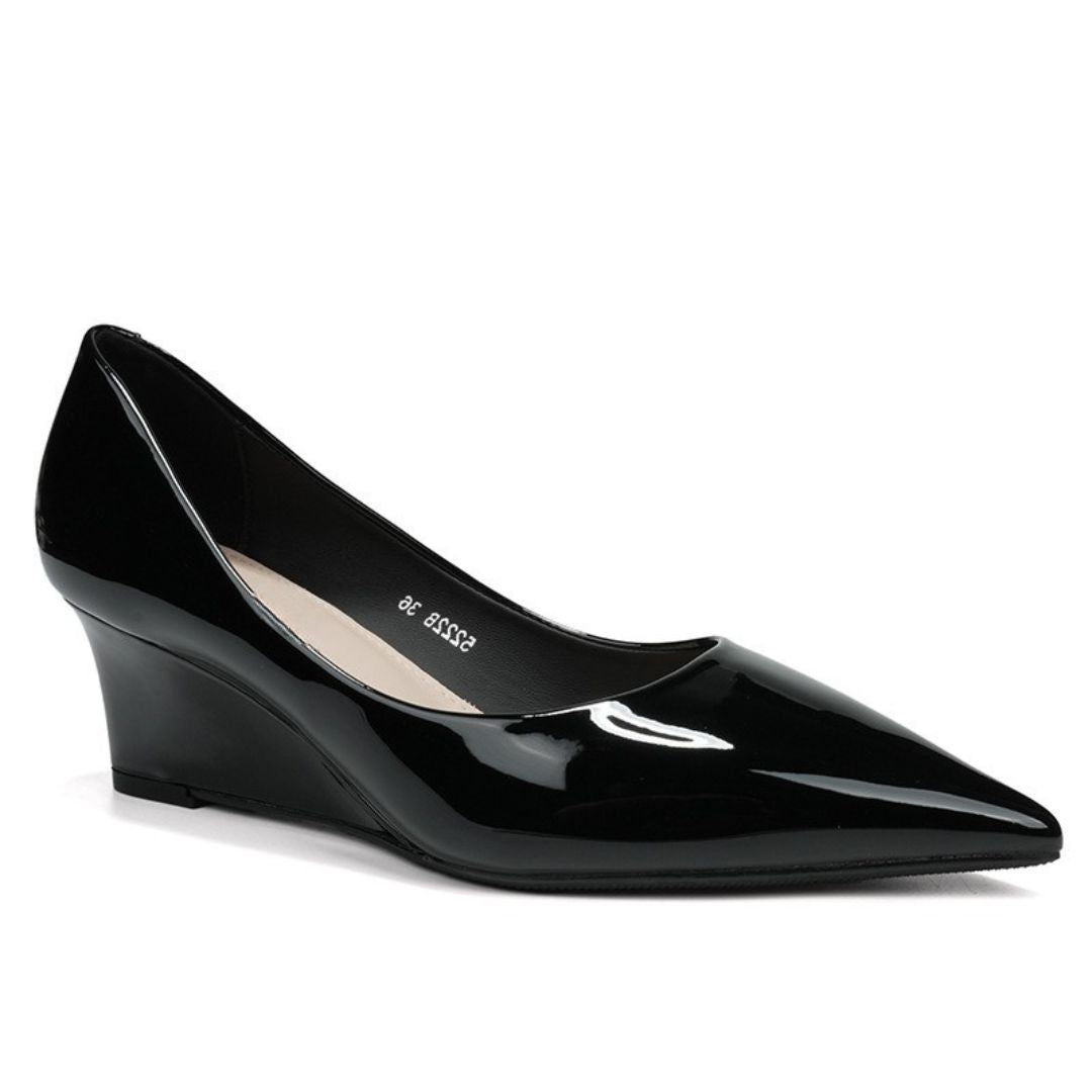 Black Wedge heel