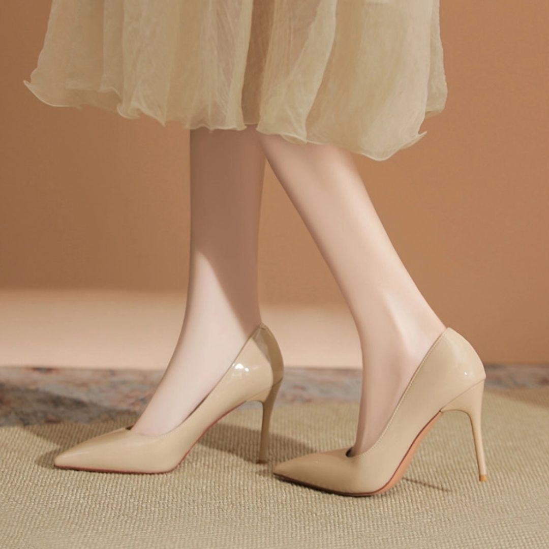 Nakhra nude office heels styled look