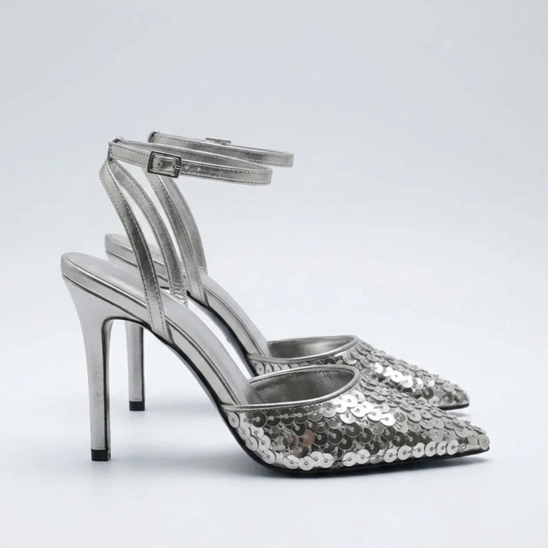 Chic Glow - Seqence Studded Party Heel