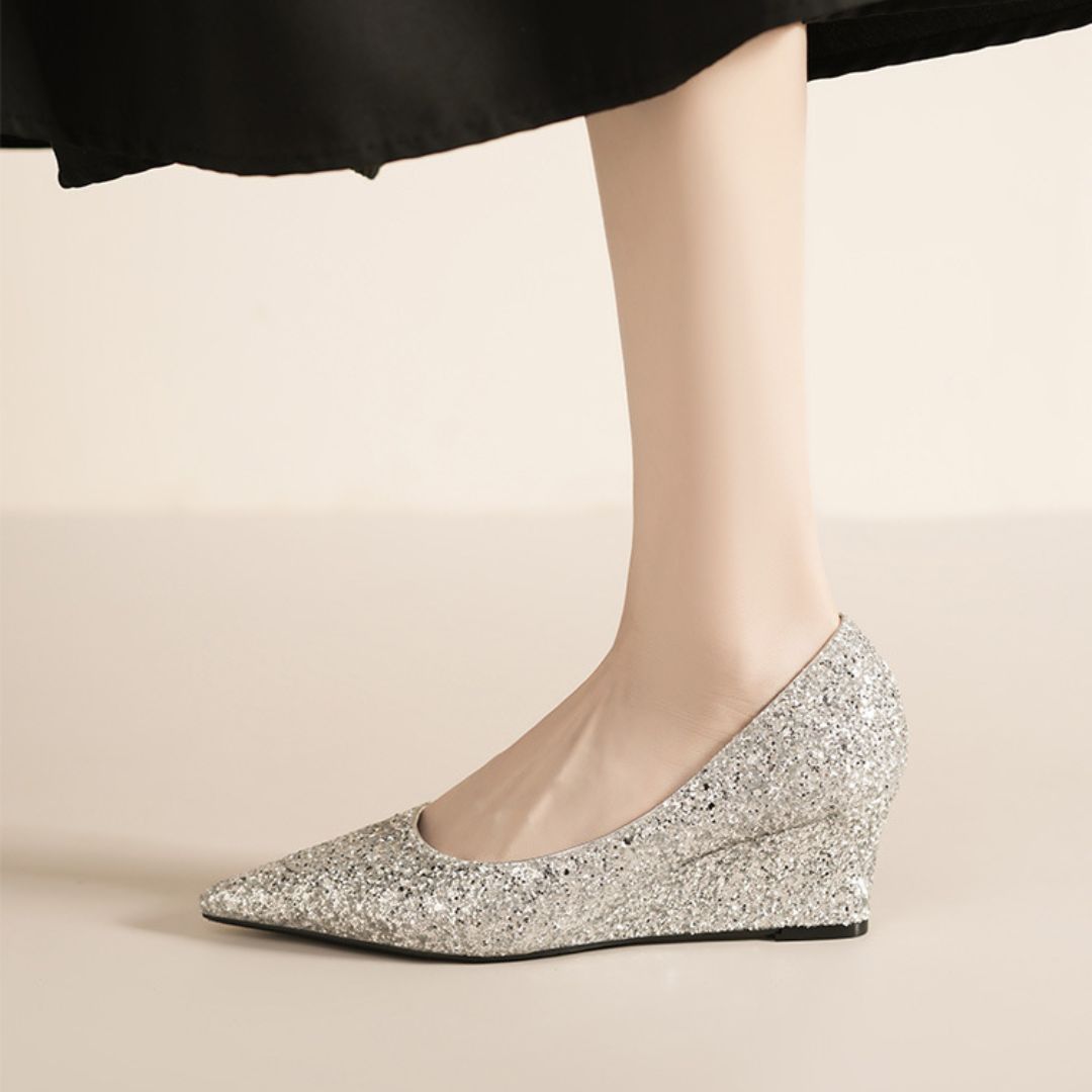 Shubh (Silver) — Bridal & Wedding Heels | Ozzaro