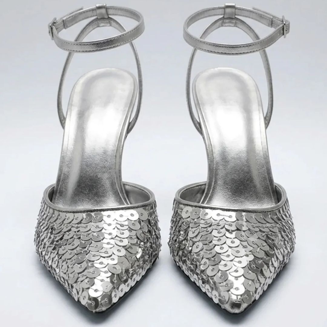 Chic Glow - Seqence Studded Party Heel