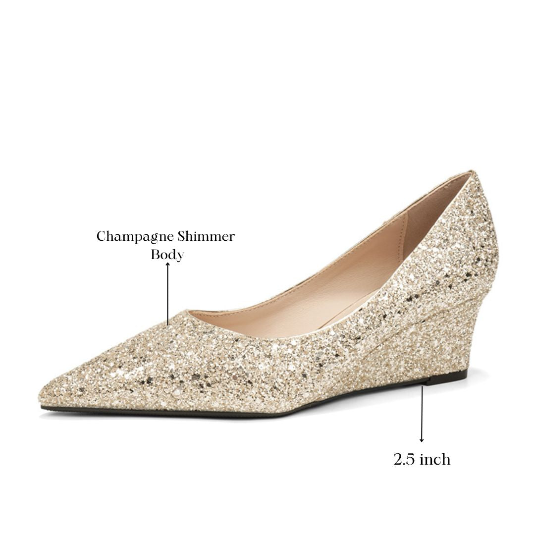 Shubh (Champagne) — Bridal & Wedding Heels | Ozzaro