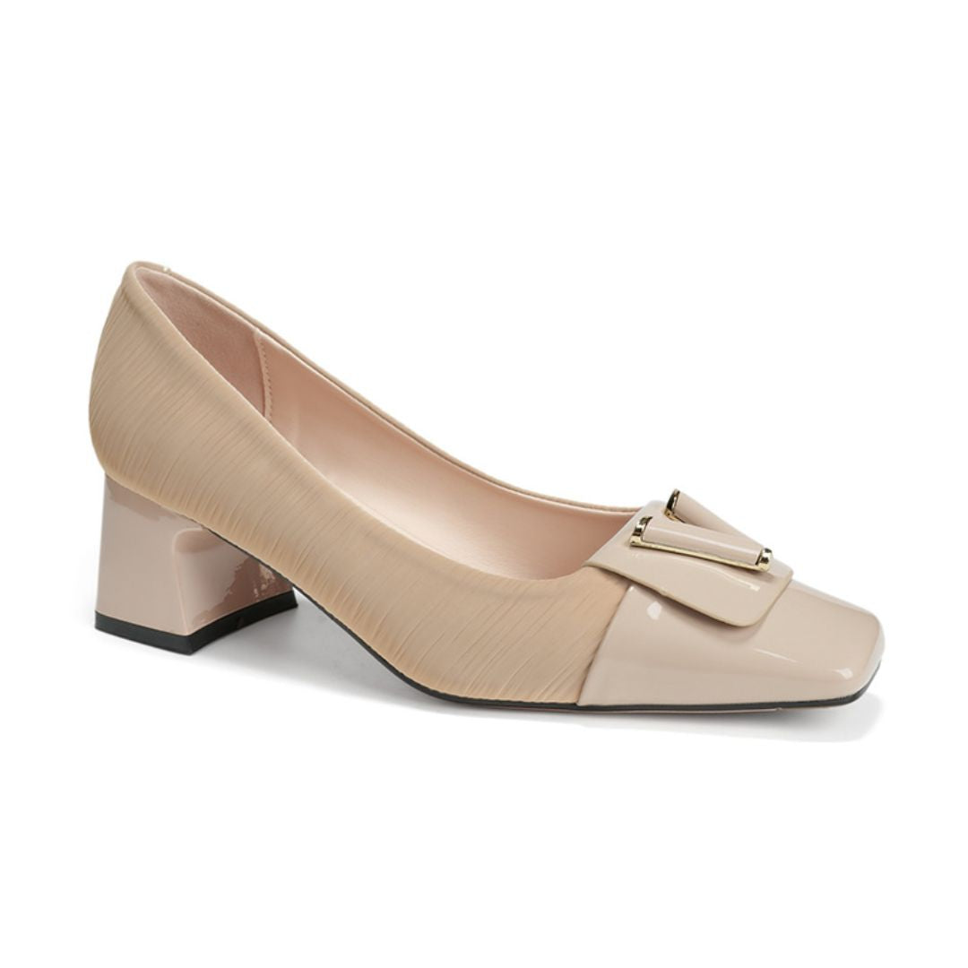 Pure Poise (Nude) — Office & Formal Heels | Ozzaro