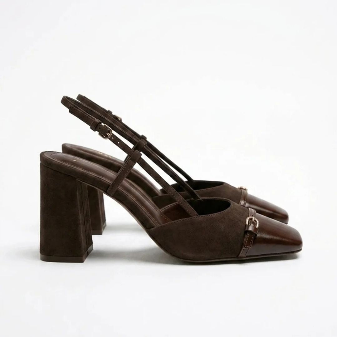 Expresso - Choclate Brown Block Heel