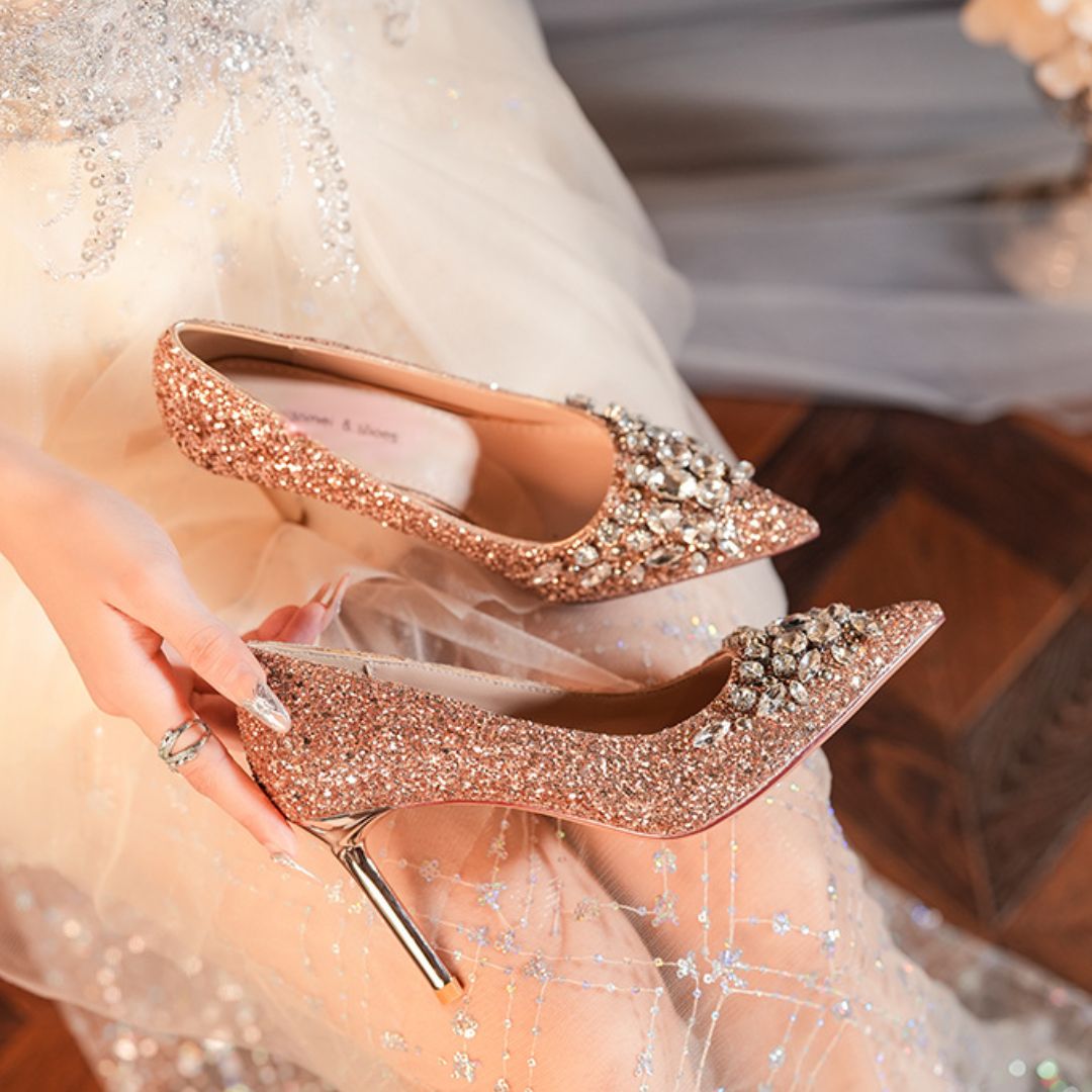 Maharani — Champagne Bridal & Wedding Heels | Ozzaro