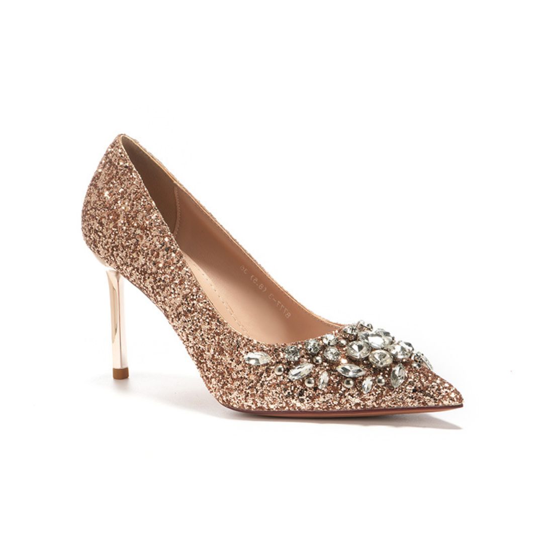Maharani — Champagne Bridal & Wedding Heels | Ozzaro