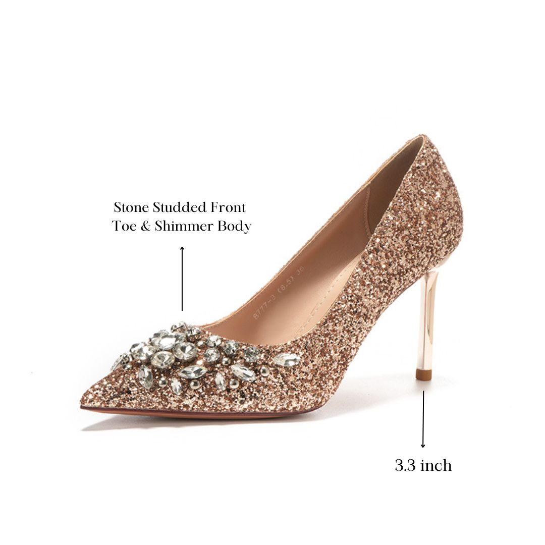 Maharani — Champagne Bridal & Wedding Heels | Ozzaro