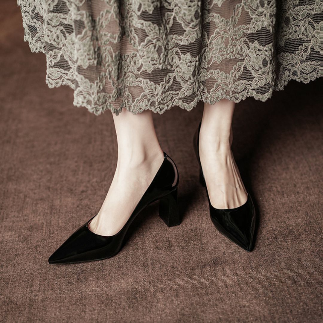 Madam — Black Office & Formal Heels | Ozzaro