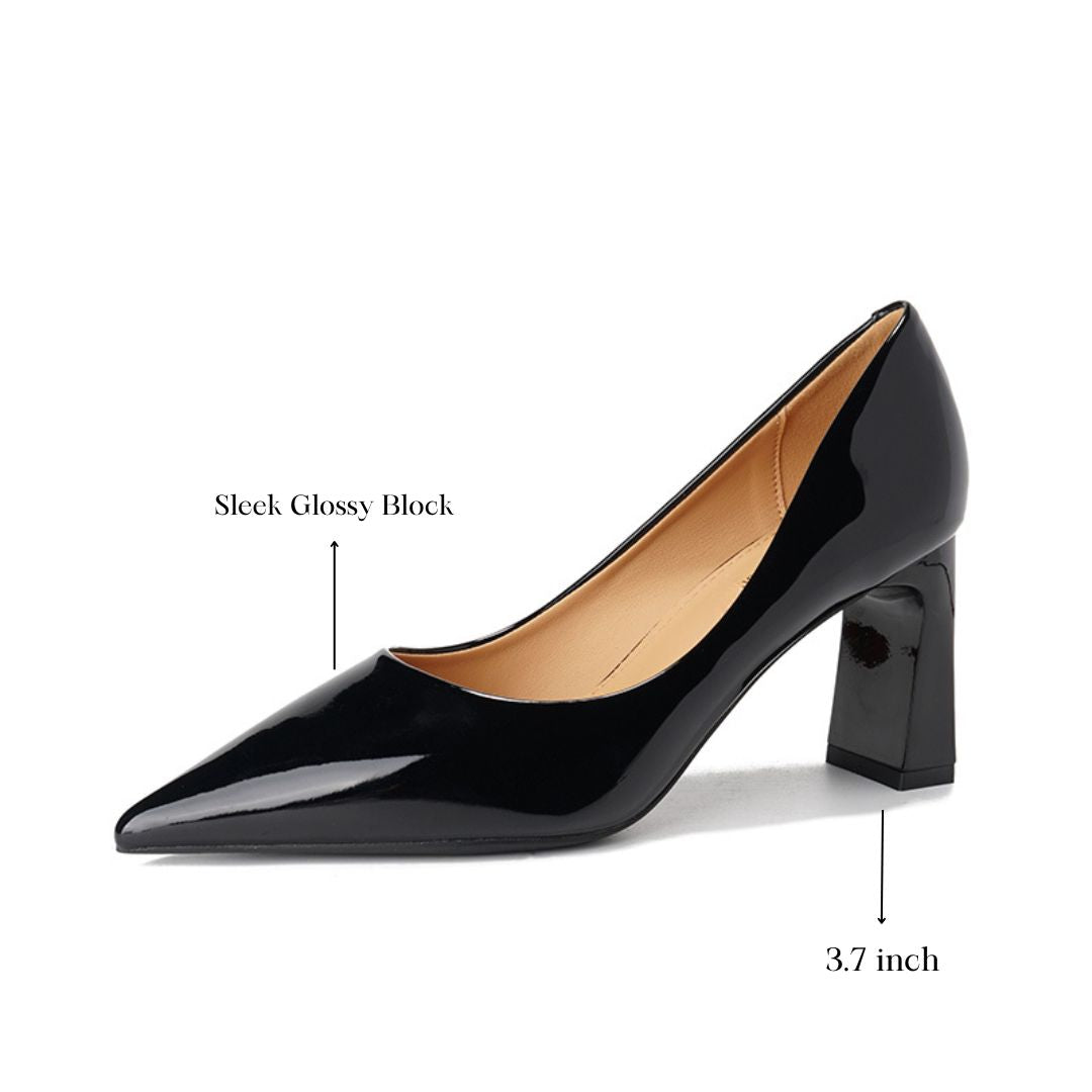 Madam — Black Office & Formal Heels | Ozzaro
