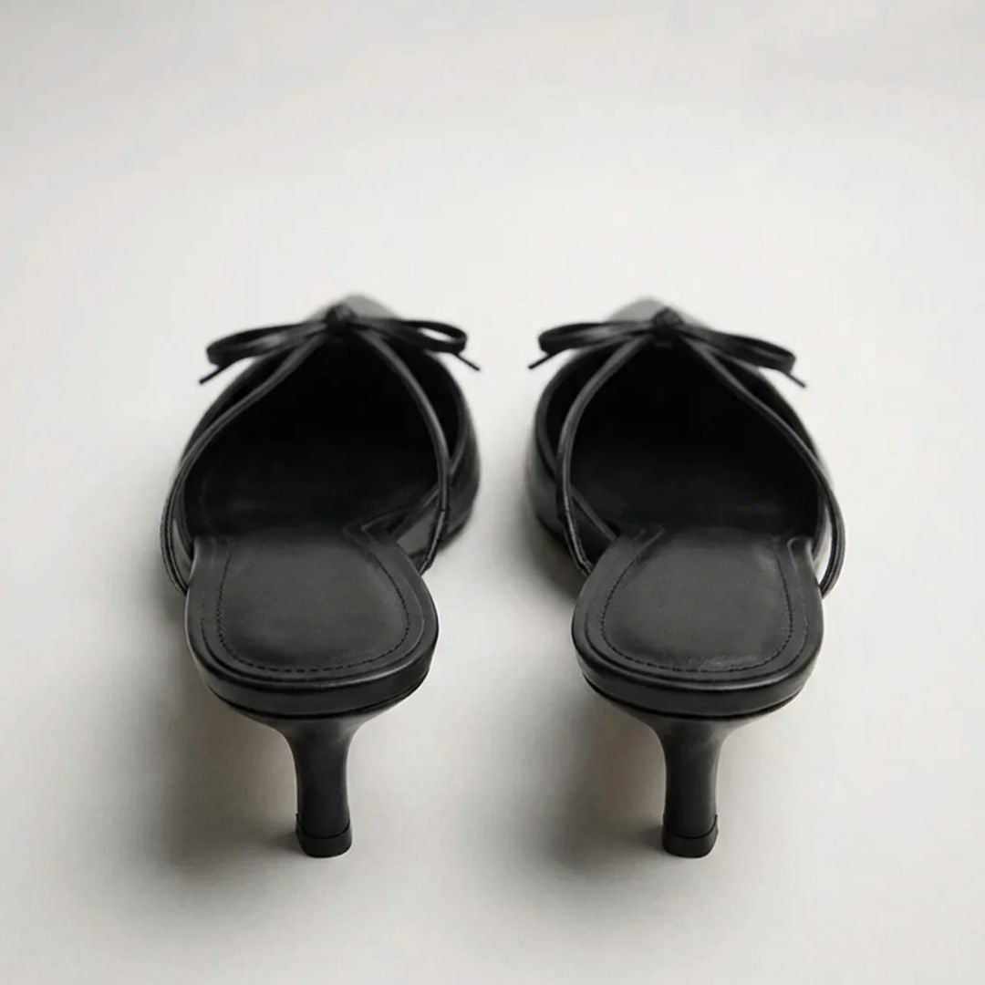 Ink Charm - Black Kitten Heel