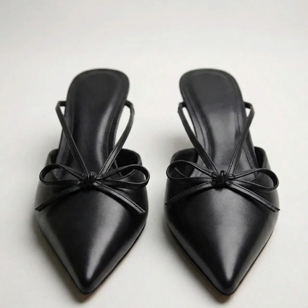 Ink Charm - Black Kitten Heel