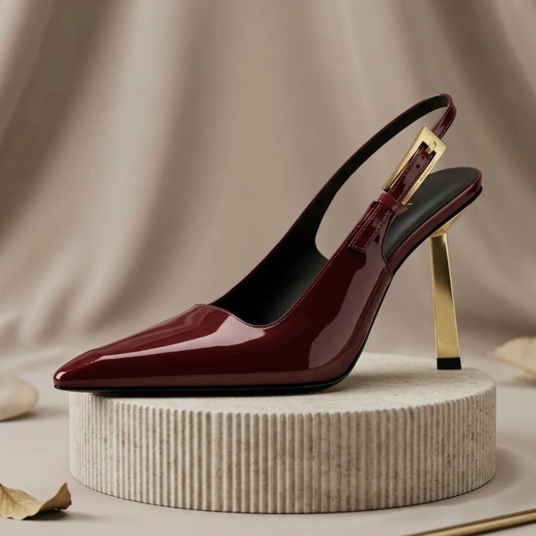 CEO Edit — Deep Wine Corporate Power & Evening Heels | Ozzaro