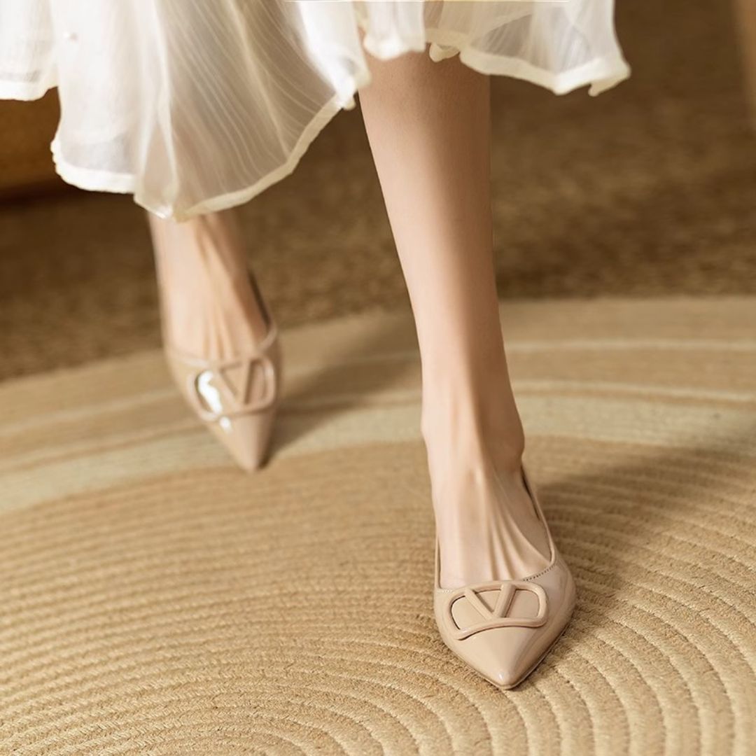 Nude Slip on Flats
