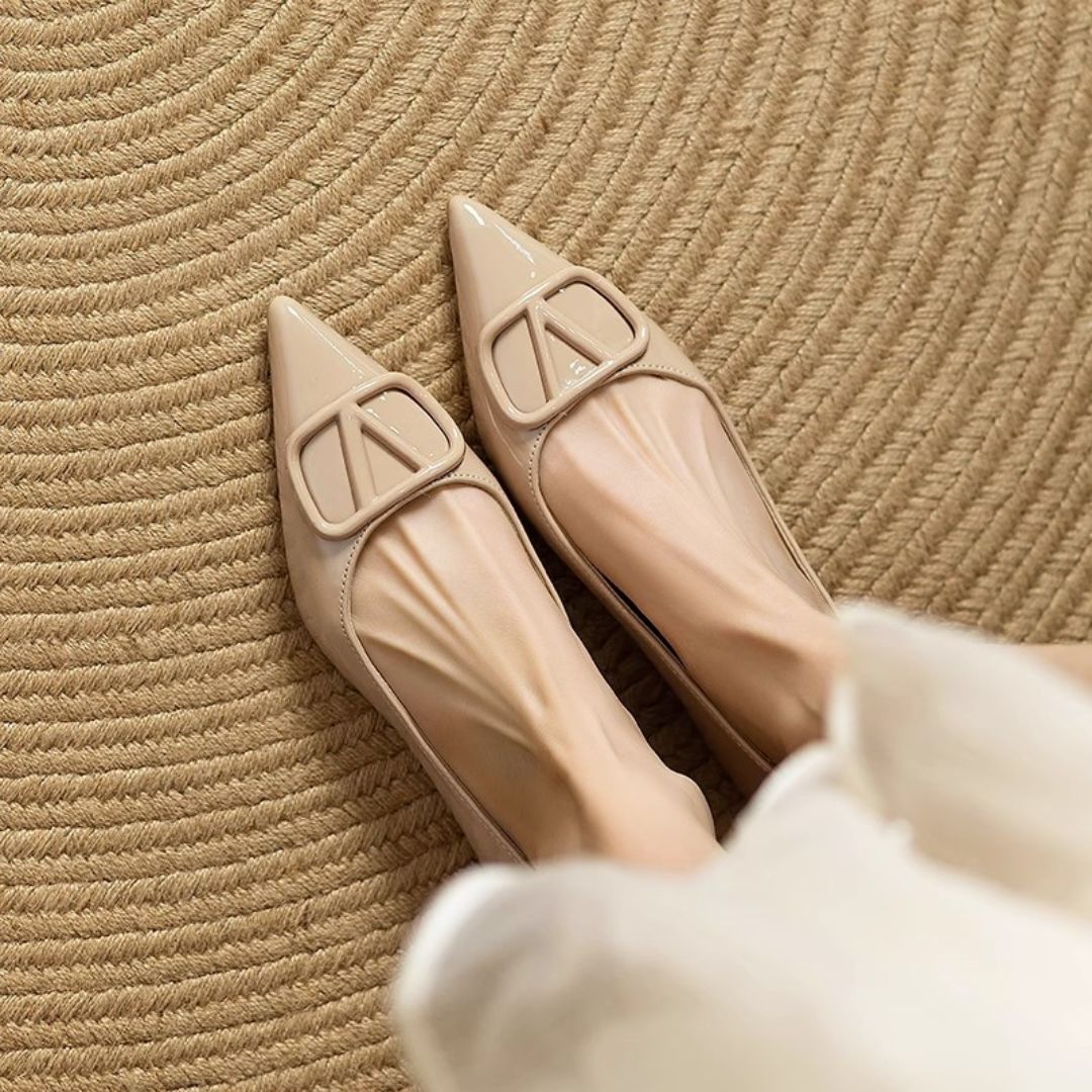 Nude Slip on Flats