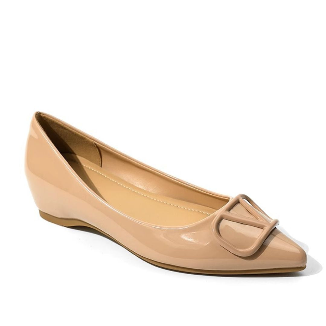 Nude Slip on Flats