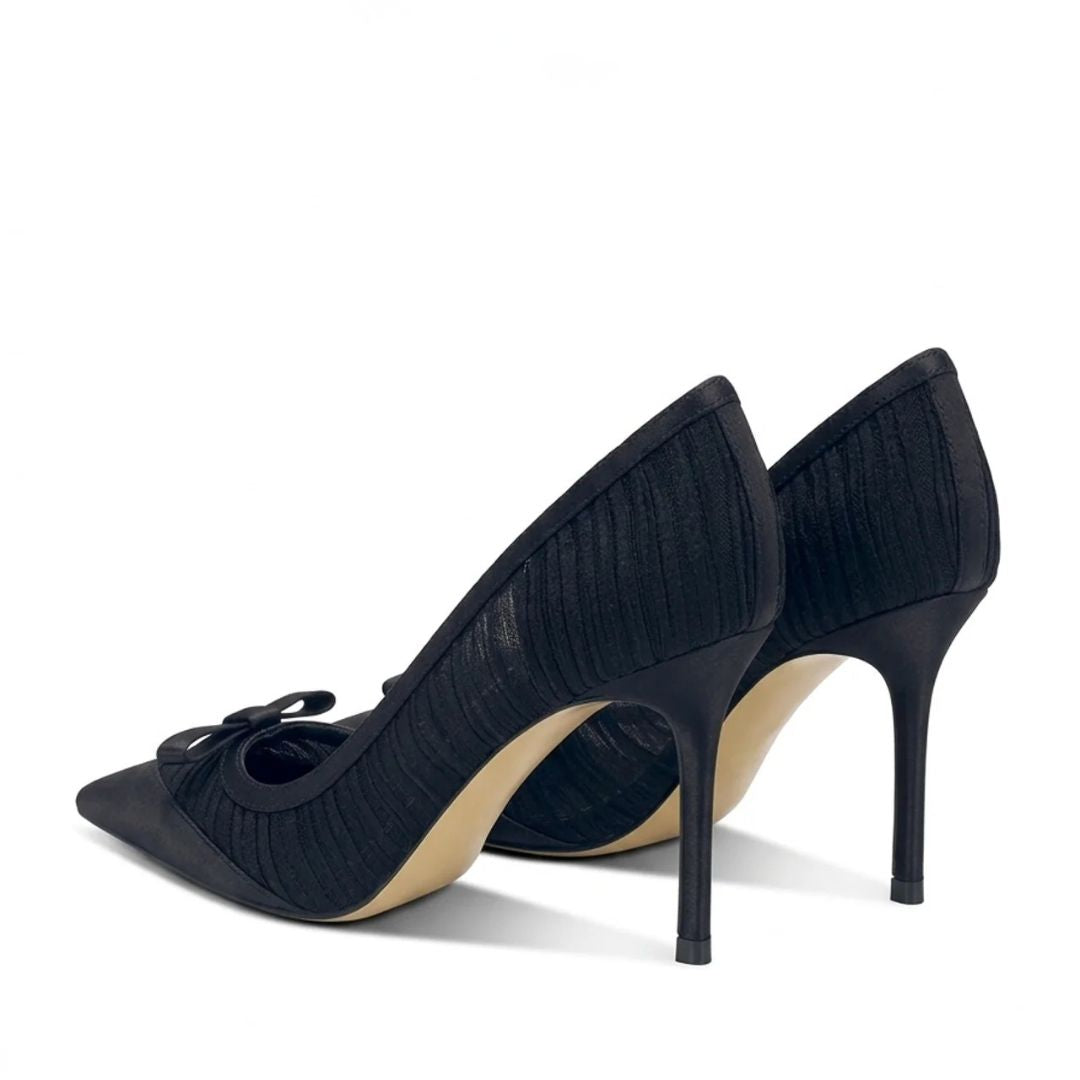 Evening Veil — Black Date Night & Evening Heels | Ozzaro