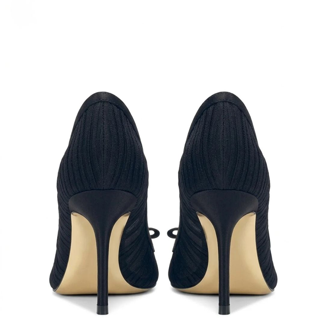 Evening Veil — Black Date Night & Evening Heels | Ozzaro