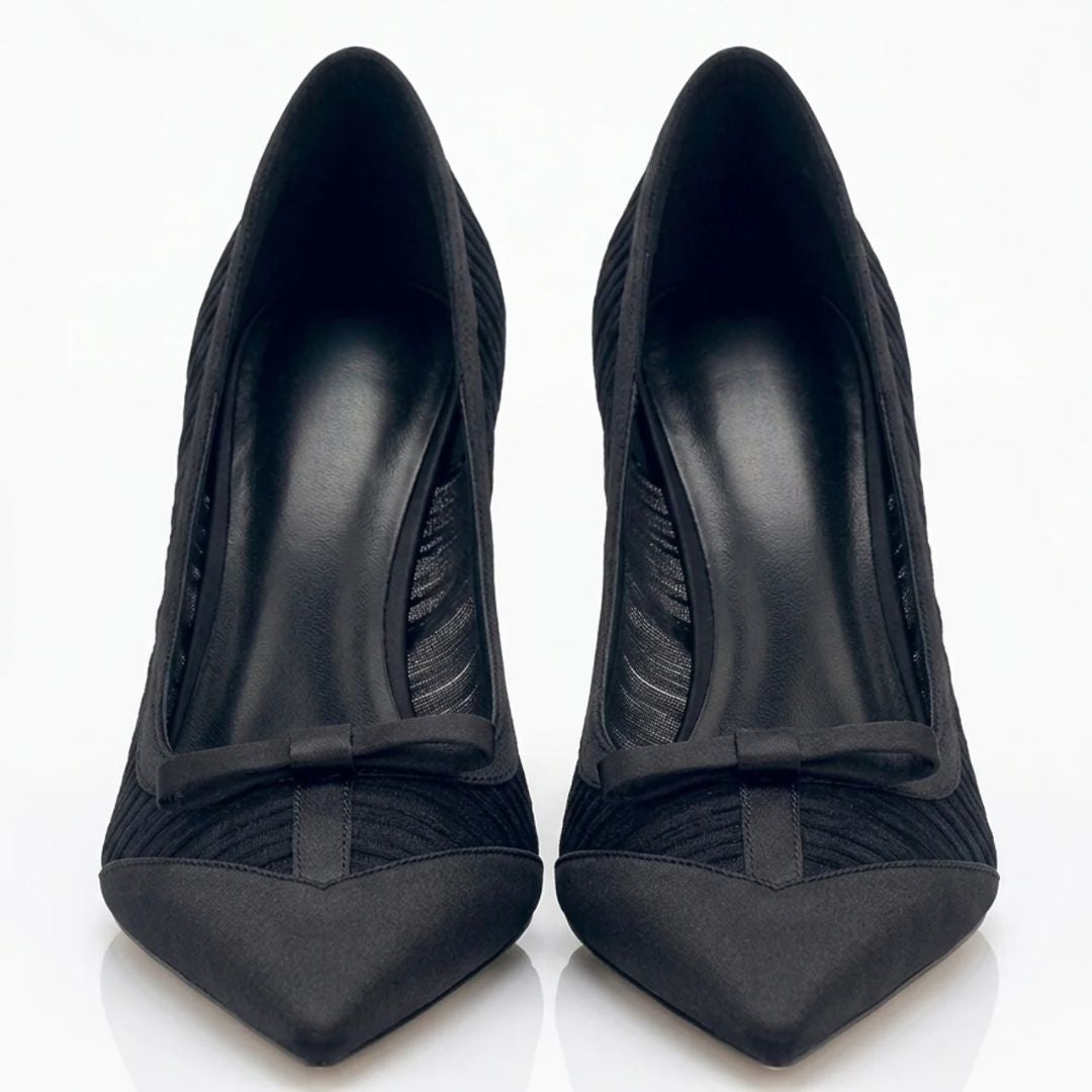 Evening Veil — Black Date Night & Evening Heels | Ozzaro