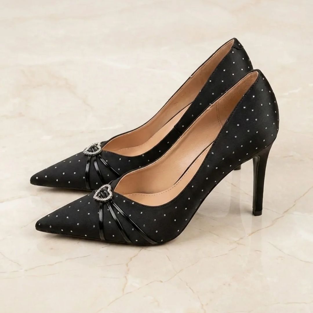 Studio Star - Black Suede Party Heel