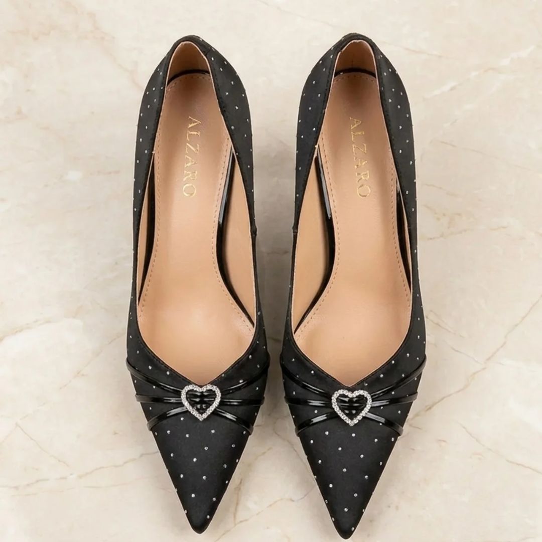 Studio Star - Black Suede Party Heel
