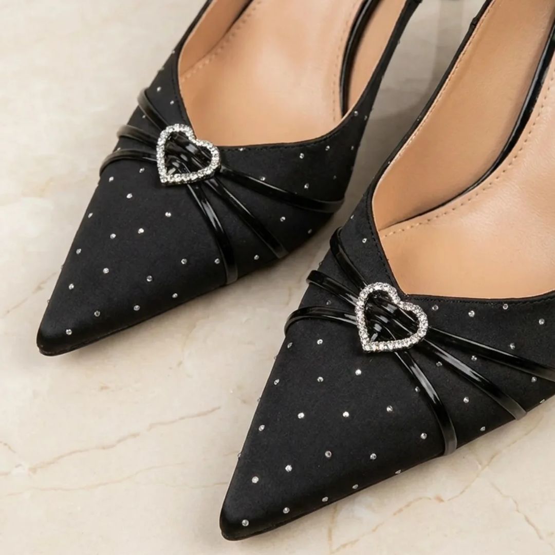 Studio Star - Black Suede Party Heel
