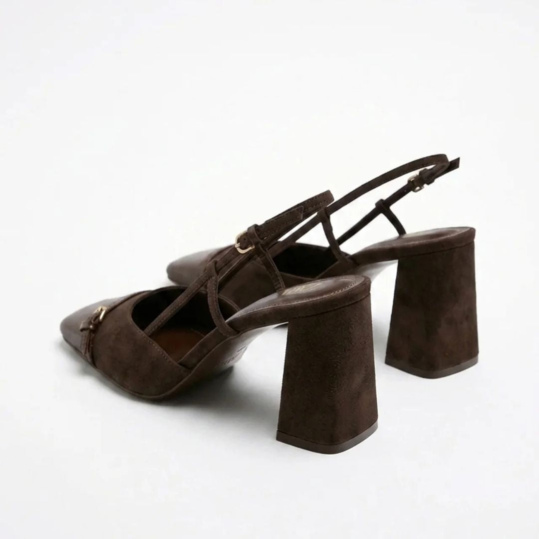 Expresso - Choclate Brown Block Heel