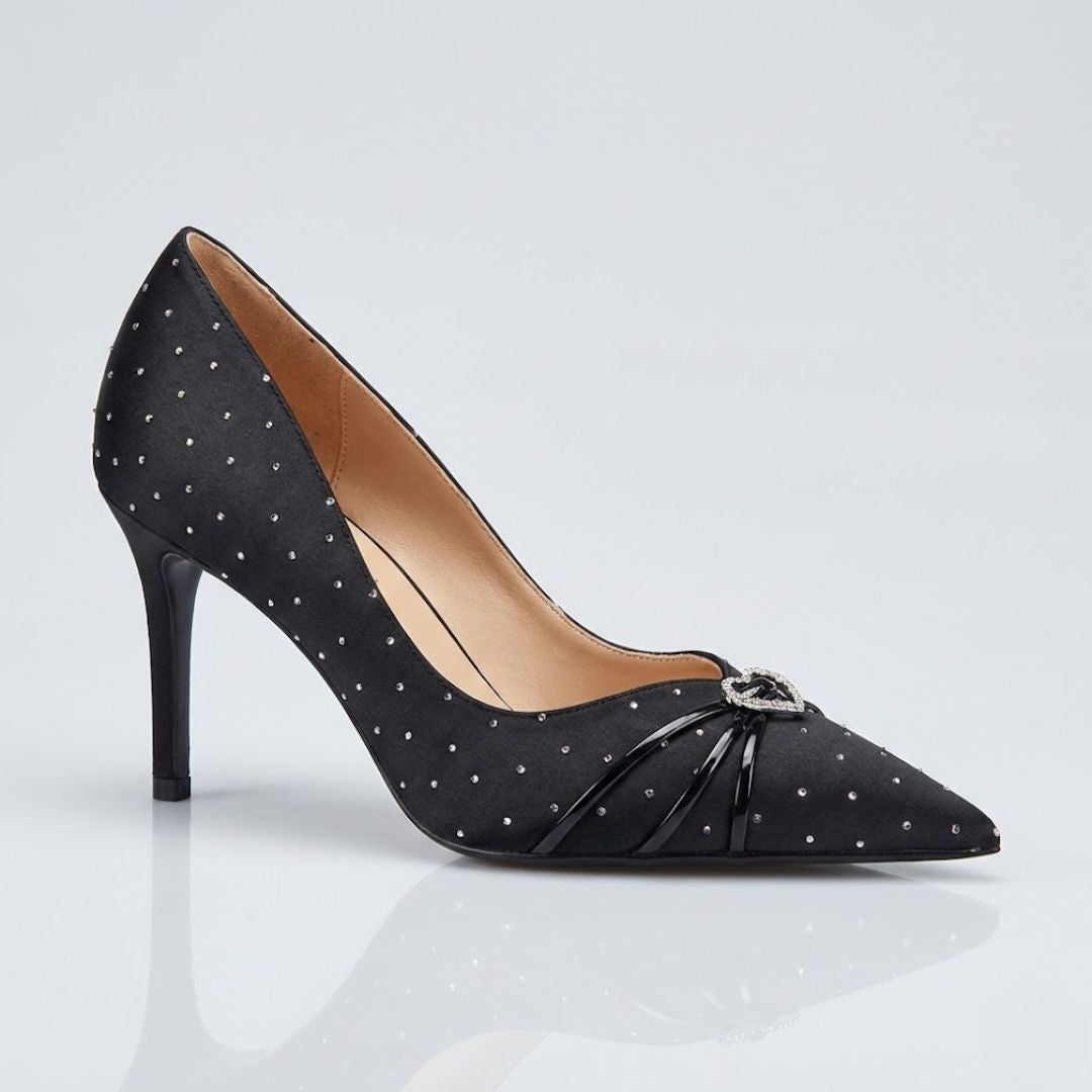 Black polka dot Party heel 